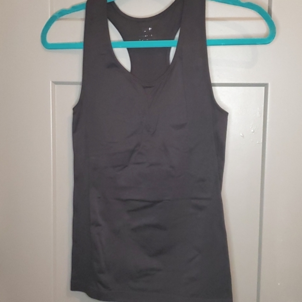Ladies racerback SLIMMER with shelf bra. Sz Large